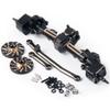 SCX24 Universal Front and Rear Axles Set with Counterweights for 1/24th RC Crawler Car (Front) view 1