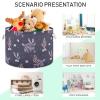 TecEr Turtle-coral-shells Extra Large Laundry Basket Toy Storage Basket 20"X20"X13.9" blanket Baskets with Handles for Living Room Organizing Storage Bins view 4