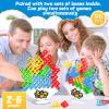 BBnote 96PCS Stack Game for Adult & Kids, Tetra Board Tower Games for Family Travel Party, 4 Players Balance Stacking Toy, Team Toys Building Block view 2
