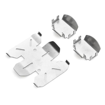 1 Set RC Stainless Steel Chassis Armor Skid Plate Axle Protector for Axial SCX10 PRO AXI03028 1/10 RC Car