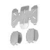 1 Set RC Stainless Steel Chassis Armor Skid Plate Axle Protector for Axial SCX10 PRO AXI03028 1/10 RC Car view 3