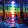 1000 Pieces Jigsaw Puzzles for Adults and Kids  Chakra Meditation in The Redwoods - Wooden Puzzle - for Teens Challenging Difficult Puzzles Christmas Birthday Gift Game Toys view 1