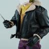 1/12 Scale Male Clothes,Male Fur Collar Coat Zipper Jacket Outfit Clothing for 6inch Action Figure Body (Black) view 4