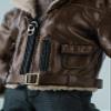 1/12 Scale Male Clothes,Male Fur Collar Coat Zipper Jacket Outfit Clothing for 6inch Action Figure Body (Brown) view 2