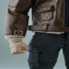 1/12 Scale Male Clothes,Male Fur Collar Coat Zipper Jacket Outfit Clothing for 6inch Action Figure Body (Brown) view 3