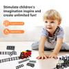 Etarnfly 42PCS City Train Tracks, Classic Accessories, Railroad Building Toy Compatible with All Major Brand - 38 Straights, 2 Left Right 45 Intersection Rails, 2 Flexible Rails view 4