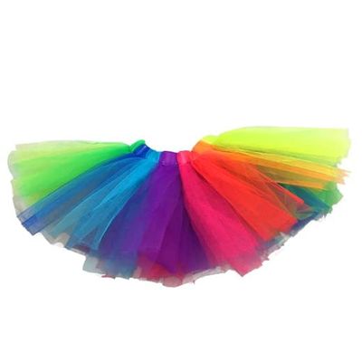 Colorful Rainbow Tutu Outfit for Stuffed Animals | Fits 6"-10" Soft Plush Toys | Dress-Up Build-a-Bear Clothes | Ideal Kids Gift