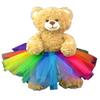 Colorful Rainbow Tutu Outfit for Stuffed Animals | Fits 6"-10" Soft Plush Toys | Dress-Up Build-a-Bear Clothes | Ideal Kids Gift view 2