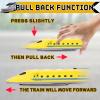 Crelloci Bullet Train Pull Back Toy High Speed City Train Modern Locomotives for Kids Toddle Boys - Bundle of 12 view 2