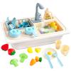 Beright Play Kitchen Sink Toys, Toddler Sink Toys with Upgraded Faucet, Pretend Play Toys Running Water, Perfectly Matched with Beright Sensory Table view 1