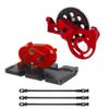 AMK 1/10 Scale Transmission Kit OD Transfer Case Gearbox with 30% Overdrive Gear Box 3Pcs Driveshafts for RC Crawler Axial SCX10 II Element Enduro DIY LCG Chassis (Red) view 1