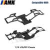 AMK 1/10 Scale Transmission Kit OD Transfer Case Gearbox with 30% Overdrive Gear Box 3Pcs Driveshafts for RC Crawler Axial SCX10 II Element Enduro DIY LCG Chassis (Red) view 2