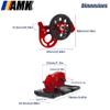 AMK 1/10 Scale Transmission Kit OD Transfer Case Gearbox with 30% Overdrive Gear Box 3Pcs Driveshafts for RC Crawler Axial SCX10 II Element Enduro DIY LCG Chassis (Red) view 4