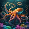 Framable 500 Piece Jigsaw Puzzle for Adults - Orange Octopus Safe Wooden Jigsaw Puzzle - Interactive Fun Puzzle for Family - DIY Home Decor view 1