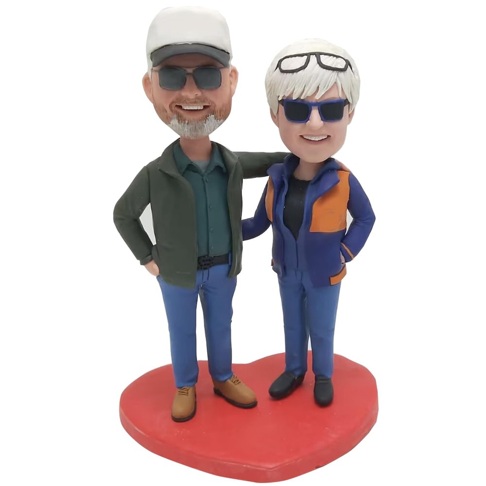 Custom Bobbleheads, Personalized Wedding Gifts For Couple, Wedding Anniversary Gift For Couple, Unique Valentine's Day Present (couple 13)