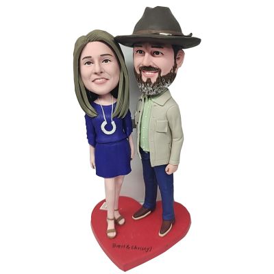 Custom Bobbleheads, Personalized Wedding Gifts For Couple, Wedding Anniversary Gift For Couple, Unique Valentine's Day Present (couple 10)