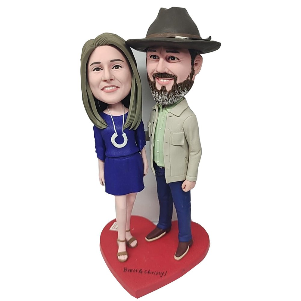 Custom Bobbleheads, Personalized Wedding Gifts For Couple, Wedding Anniversary Gift For Couple, Unique Valentine's Day Present (couple 10)