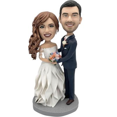 Custom Bobbleheads, Personalized Wedding Gifts For Couple, Wedding Anniversary Gift For Couple, Unique Valentine's Day Present (couple 2)