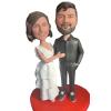 Custom Bobbleheads, Personalized Wedding Gifts For Couple, Wedding Anniversary Gift For Couple, Unique Valentine's Day Present (couple 9) view 1