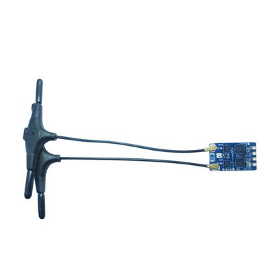 BAYCKRC ELRS Dual Receiver ExpressLRS 2.4GHz ELRS Nano Receiver Long Range Low Latency Receiver for FPV Micro Drone FPV Racing Drone Quadcopter (90mm Antenna)