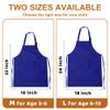 MEOGETY 2Pcs Kids Aprons Children Artists Aprons with Pockets Adjustable Chef Aprons for Cooking Kitchen Backing Painting view 2