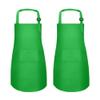 MEOGETY 2Pcs Kids Aprons Children Artists Aprons with Pockets Adjustable Chef Aprons for Cooking Kitchen Backing Painting view 1