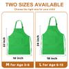 MEOGETY 2Pcs Kids Aprons Children Artists Aprons with Pockets Adjustable Chef Aprons for Cooking Kitchen Backing Painting view 2
