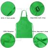 MEOGETY 2Pcs Kids Aprons Children Artists Aprons with Pockets Adjustable Chef Aprons for Cooking Kitchen Backing Painting view 3