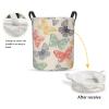 Foruidea Butterflies Pattern Laundry Basket,Laundry Hamper,Collapsible Storage Bin, Oxford Fabric Clothes Baskets,Nursery Hamper For Home,Office,Dorm,Gift Basket view 2