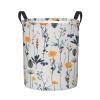 Foruidea Garden Flowers Laundry Basket,Laundry Hamper,Collapsible Storage Bin, Oxford Fabric Clothes Baskets,Nursery Hamper For Home,Office,Dorm,Gift Basket view 1
