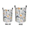 Foruidea Garden Flowers Laundry Basket,Laundry Hamper,Collapsible Storage Bin, Oxford Fabric Clothes Baskets,Nursery Hamper For Home,Office,Dorm,Gift Basket view 4