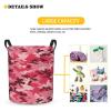 Foruidea Camouflage Laundry Basket,Laundry Hamper,Collapsible Storage Bin, Oxford Fabric Clothes Baskets,Nursery Hamper For Home,Office,Dorm,Gift Basket view 3