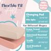 100% Muslin Changing Pad Cover Ultra Soft 120GSM Baby Changing Pad Covers for Girls and Boys - Easy wash Diaper Changing pad Cover with Low Shrinkage (2 Pack - Beige/Sand) view 2