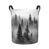 Foruidea Mountains Laundry Basket,Laundry Hamper,Collapsible Storage Bin, Oxford Fabric Clothes Baskets,Nursery Hamper For Home,Office,Dorm,Gift Basket view 1