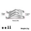 Palumma Metal Rear Bumper for Tamiya BB01 BBX BB-01 1/10 RC, Aluminum Alloy Rear Bumper Rack Compatible with Tamiya BB01 BBX BB-01 1/10 RC Car view 2