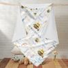 Personalized Baby Blankets for Boys Girls Neutral Bee Baby Swaddle Blanket with Name Soft Baby Hooded Blanket Minky Dotted Swaddling Wrap Newborn Nursery Swaddling Blankets 40x40 in view 2