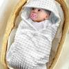 Personalized Baby Blankets for Boys Girls Neutral Bee Baby Swaddle Blanket with Name Soft Baby Hooded Blanket Minky Dotted Swaddling Wrap Newborn Nursery Swaddling Blankets 40x40 in view 4