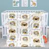 Personalized Baby Blankets for Boys Girls Neutral Dog Baby Swaddle Blanket with Name Soft Baby Hooded Blanket Minky Dotted Swaddling Wrap Newborn Nursery Swaddling Blankets 40x40 in view 3