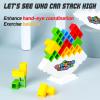 ALKISTA 96 Pcs Tetra Tower Balance Stacking Blocks Game, Board Games for 2 Players+ Family Games, Parties, Travel, Kids & Adults Team Building Blocks Toy view 2