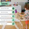 Foldable Montessori Climbing Triangle Set with Kids Desk and Toddler Chair | Wooden Table Extension for Montessori Climbing Ladder | Standing Desk Extention for Triangle (Table Extension) view 2