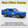 16 Set 1/64 Wheels and Tires Kit Simulation 1 64 Scale Wheels with Rubber Tires and Hub Suitable for Adding Collection Value to 1/64 Model Cars (Electroplated Gold) view 2