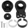 2Pcs Vgoohobby Aluminum RC 25T Servo Saver Adjustable Hi-Torque Servo Saver Compatible with Futaba Tamiya Servos 1/10 Traxxas TRX4 TRX6 SCX10 Capra RC Car (Black) view 2