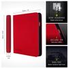 Vault X 12 XL Pocket Trading Card Zip Binder - 624 cards, Premium Exo-Tec Album Material, 26 Side-Loading Pages, Folder for Collectible Card Games, Sports, TCG (Red) view 2