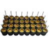 16 Set 1/64 Wheels and Tires Kit Simulation 1 64 Scale Wheels with Rubber Tires and Hub Suitable for Adding Collection Value to 1/64 Model Cars (Gold) view 1