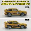 16 Set 1/64 Wheels and Tires Kit Simulation 1 64 Scale Wheels with Rubber Tires and Hub Suitable for Adding Collection Value to 1/64 Model Cars (Silver) view 4