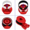 2Pcs Vgoohobby Aluminum RC 25T Servo Saver Adjustable Hi-Torque Servo Saver Compatible with Futaba Tamiya Servos 1/10 Traxxas TRX4 TRX6 SCX10 Capra RC Car (Red) view 3