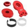 2Pcs Vgoohobby Aluminum RC 25T Servo Saver Adjustable Hi-Torque Servo Saver Compatible with Futaba Tamiya Servos 1/10 Traxxas TRX4 TRX6 SCX10 Capra RC Car (Red) view 4