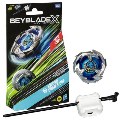 Beyblade X, Starter Pack Sword Dran 3-60F with Competition Spinner, Launcher, Toys for Children from 8 Years, for Boys and Girls