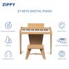 ZIPPY Kids Piano Keyboard, 37 Keys Digital Piano for Kids, Music Educational Instrument Toy, Wood Piano for 3+ Girls and Boys (Oak Basic) view 2