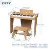 ZIPPY Kids Piano Keyboard, 37 Keys Digital Piano for Kids, Music Educational Instrument Toy, Wood Piano for 3+ Girls and Boys (Oak Basic) view 3